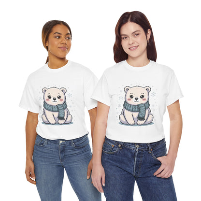 Cute Polar Bear Unisex Heavy Cotton Tee