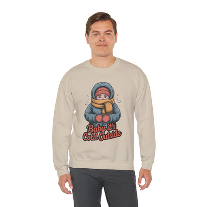 Baby It’s Cold Outside Crewneck Sweatshirt - Cozy Unisex Winter Apparel