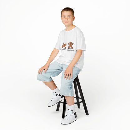 Gingerbread Workout Kids Tee - Ginger-Flex & Cookie Calm Design
