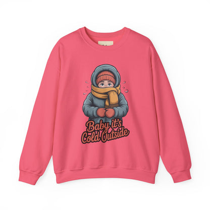 Baby It’s Cold Outside Crewneck Sweatshirt - Cozy Unisex Winter Apparel