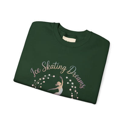Ice Skating Dreams Crewneck Sweatshirt - Cozy Unisex Winter Wear