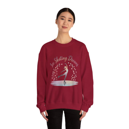 Ice Skating Dreams Crewneck Sweatshirt - Cozy Unisex Winter Wear