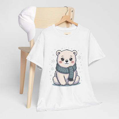 Cute Polar Bear Unisex Heavy Cotton Tee