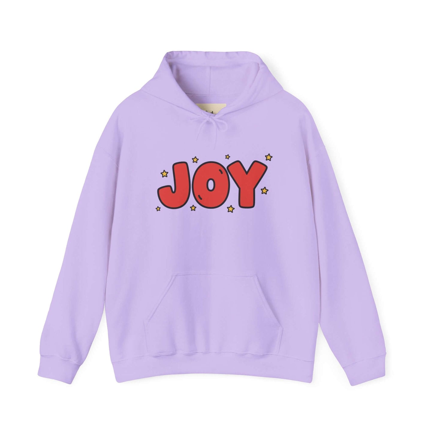 joy unisex hoodie in Bold Red,