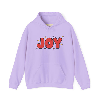 joy unisex hoodie in Bold Red,