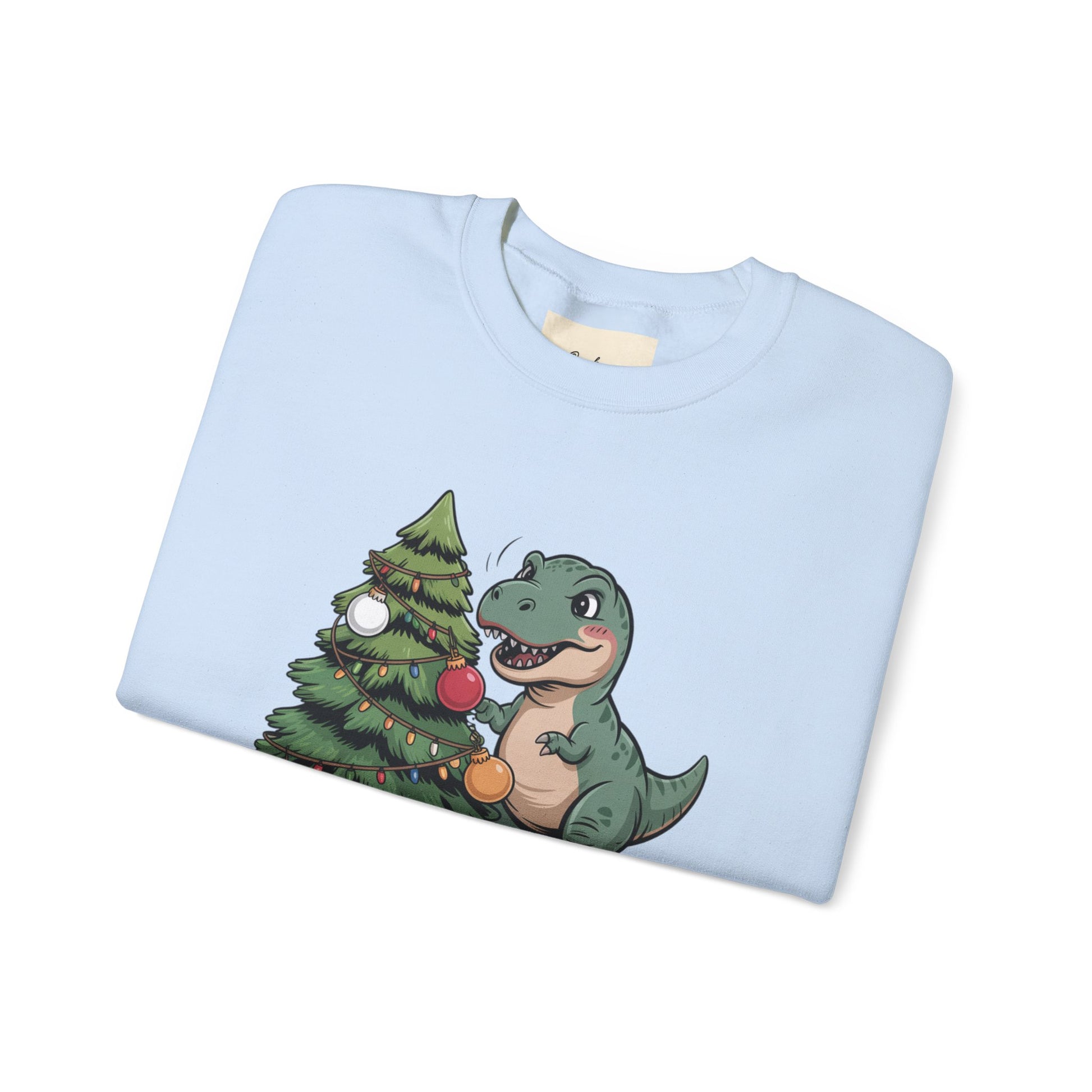Get festive with the Christmas Crewneck Sweatshirt – Tree Rex Problems. Cozy, fun, and ideal for holiday parties or gifting this season.