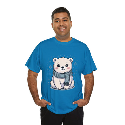 Cute Polar Bear Unisex Heavy Cotton Tee