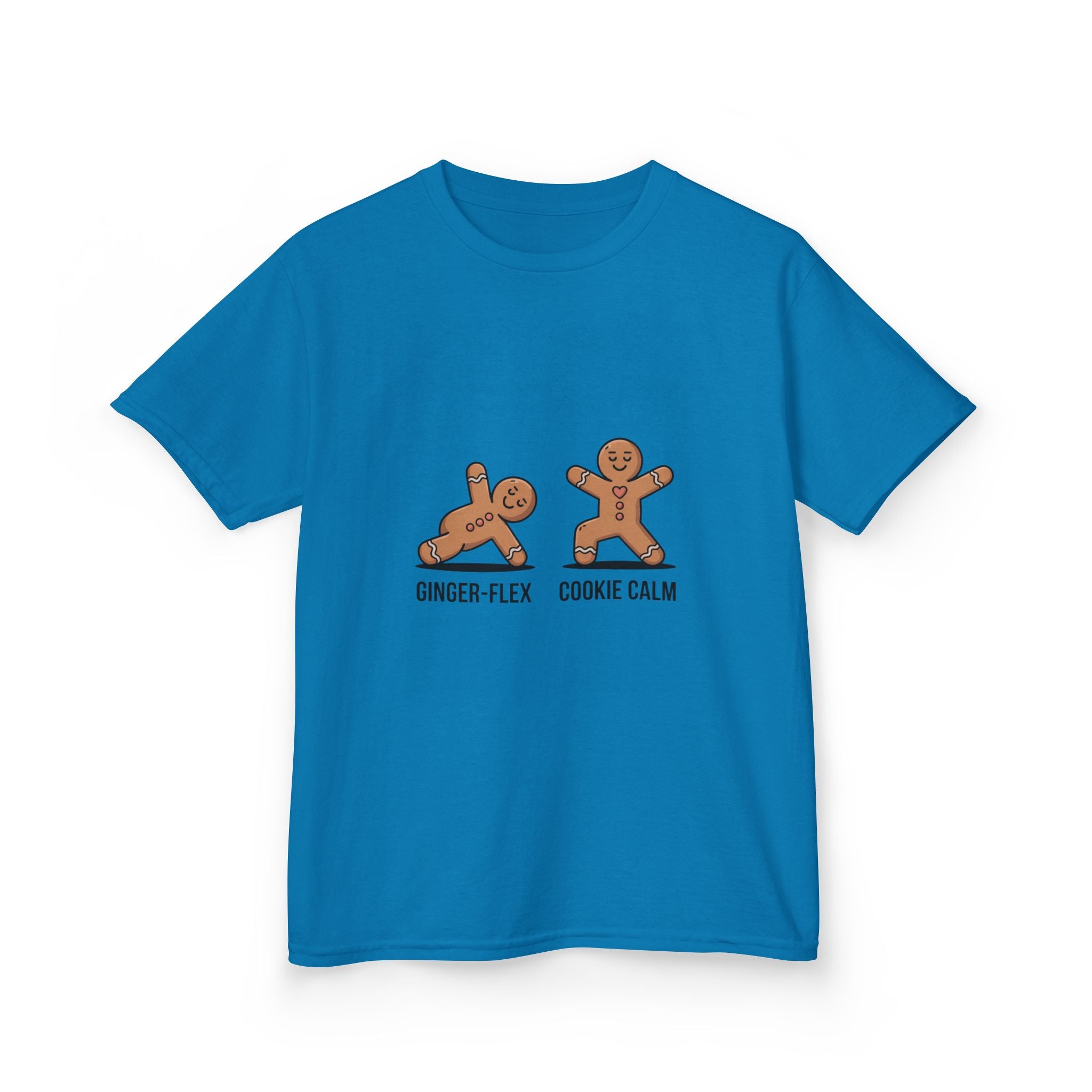 Gingerbread Workout Kids Tee - Ginger-Flex & Cookie Calm Design