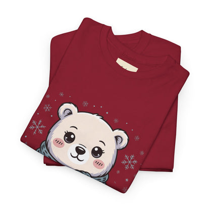 Cute Polar Bear Unisex Heavy Cotton Tee