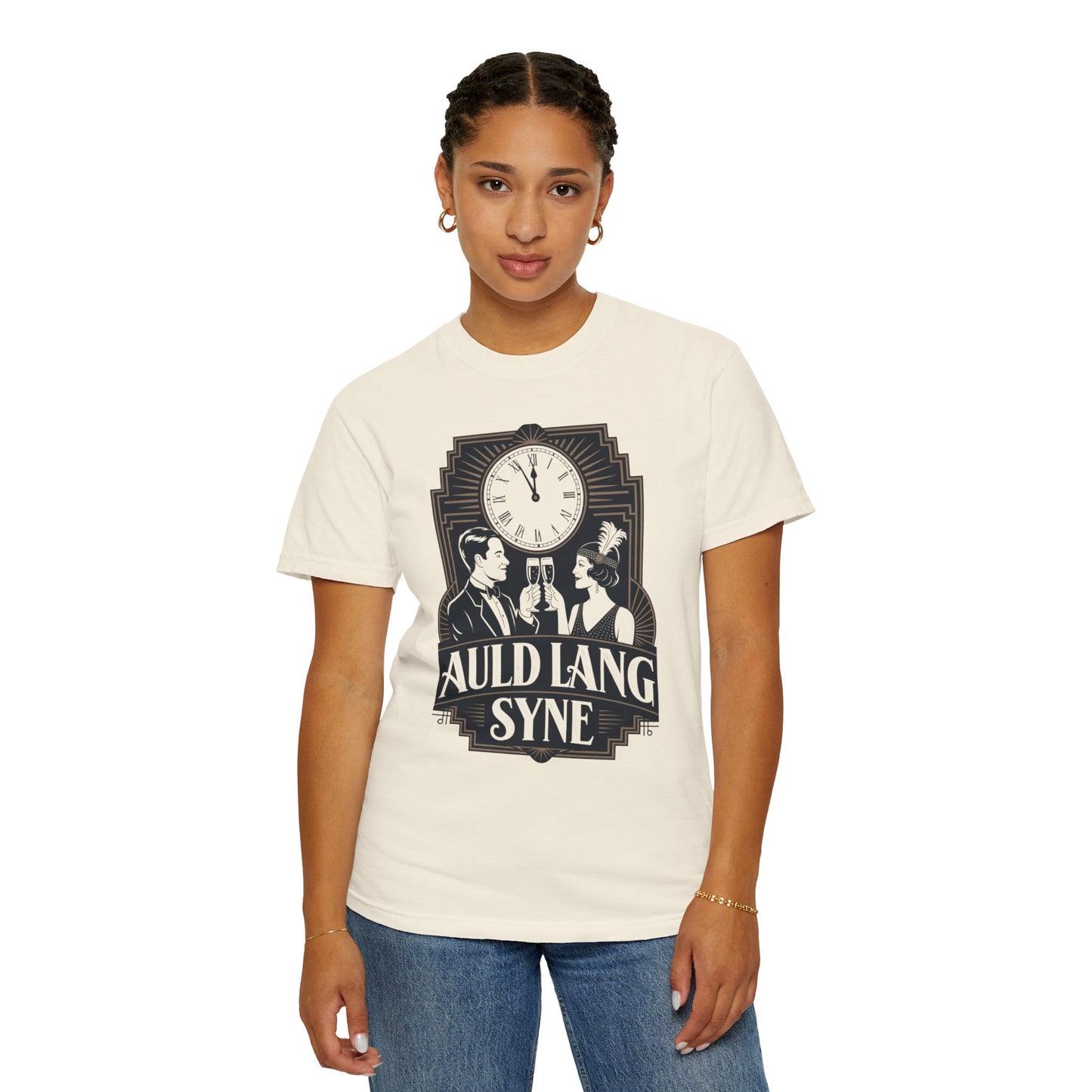 Auld Lang Syne Unisex Garment-Dyed T-shirt