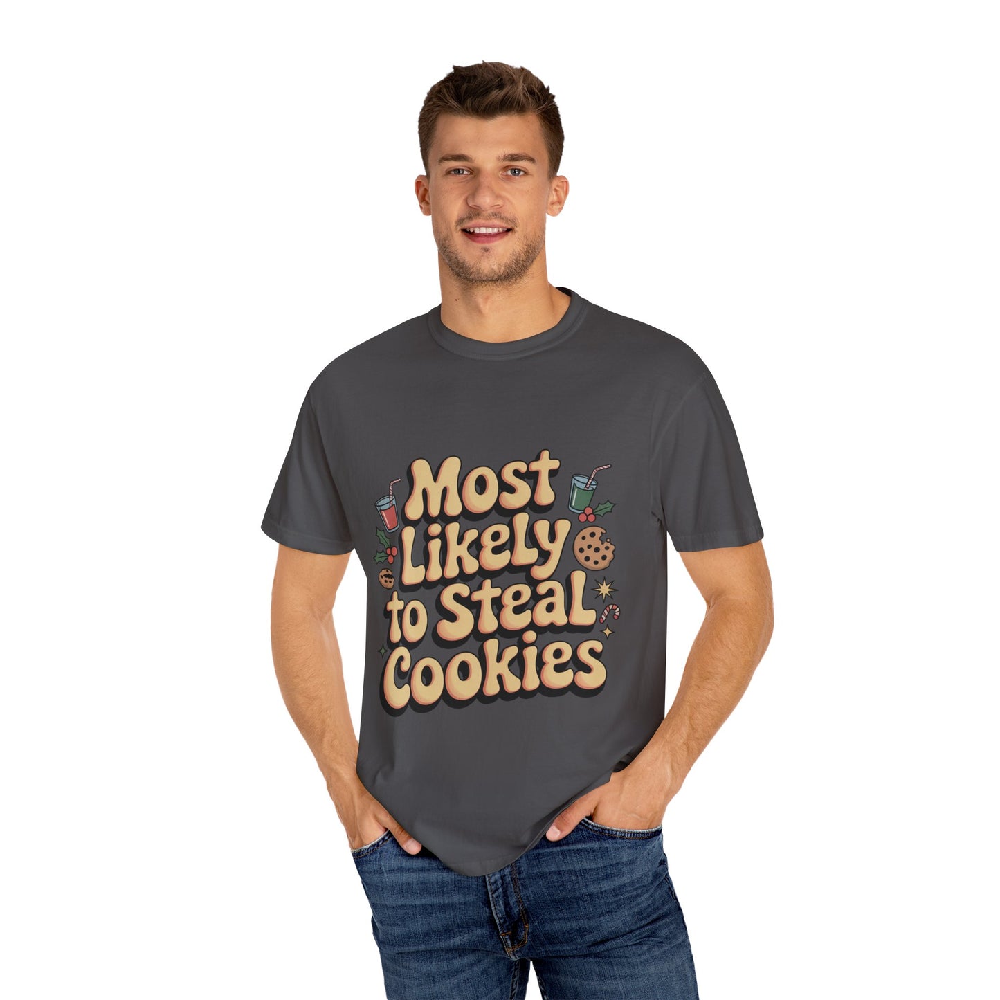 Vintage Christmas Cookie Thief T-shirt