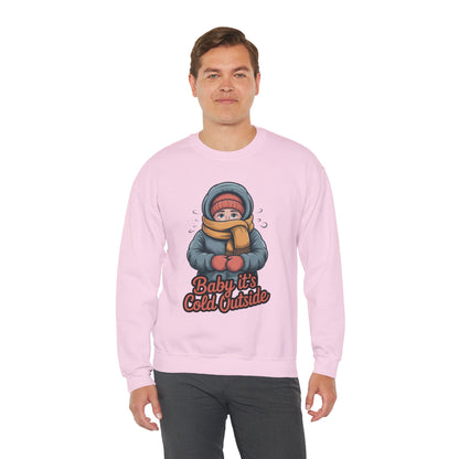 Baby It’s Cold Outside Crewneck Sweatshirt - Cozy Unisex Winter Apparel