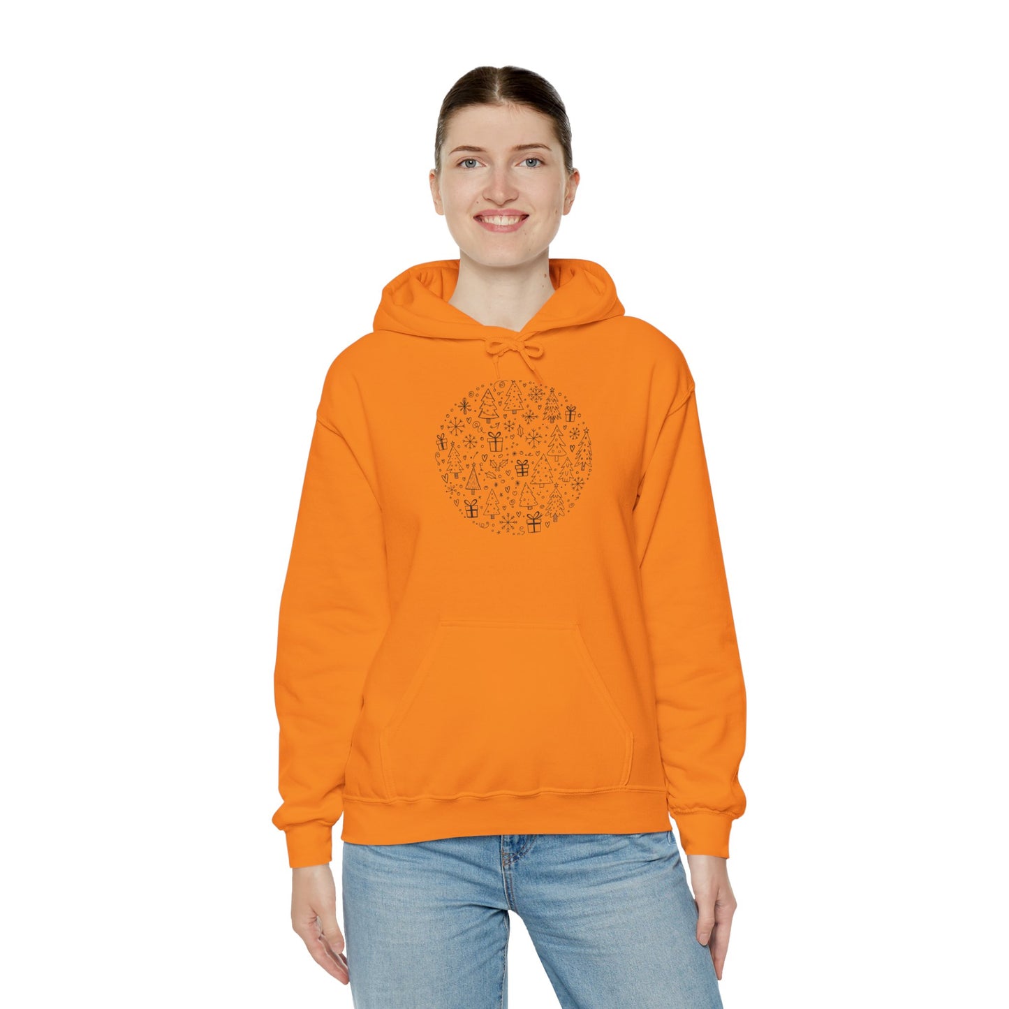 Christmas Doodle Unisex Heavy Blend Hooded Sweatshirt
