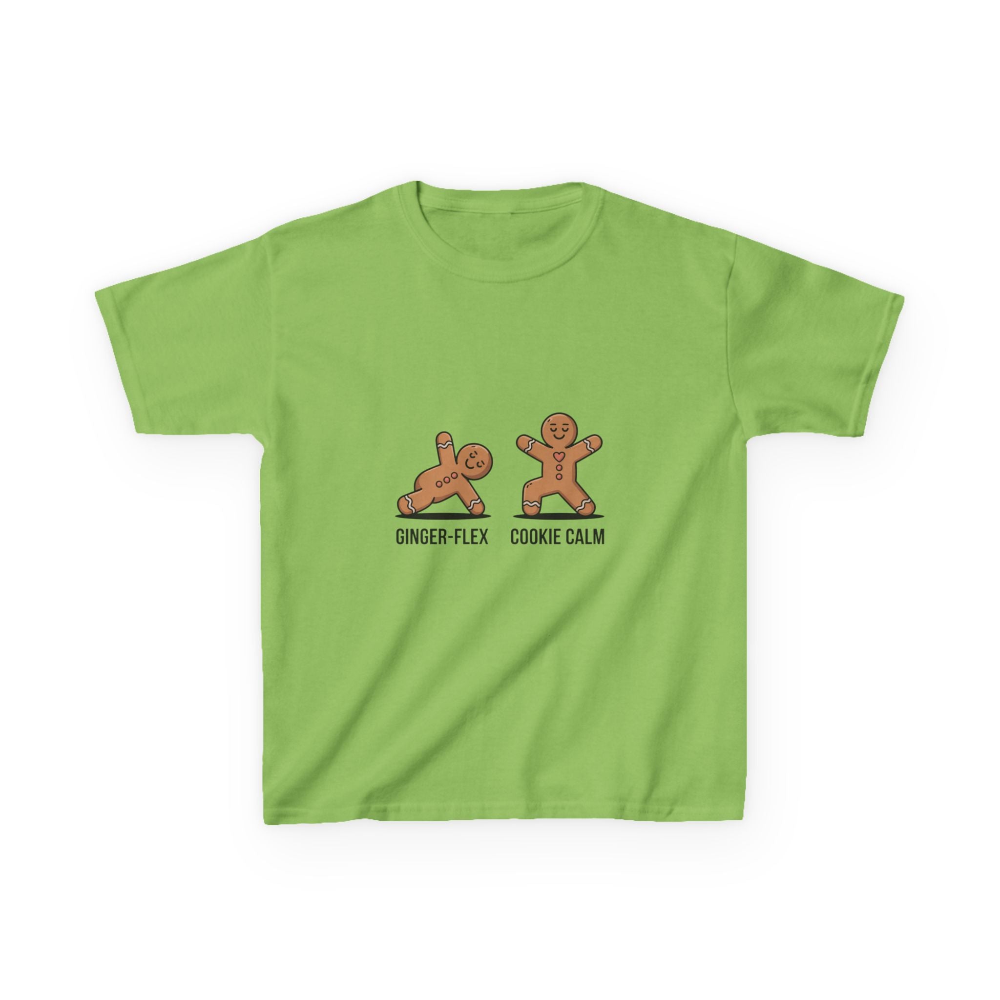 Gingerbread Workout Kids Tee - Ginger-Flex & Cookie Calm Design