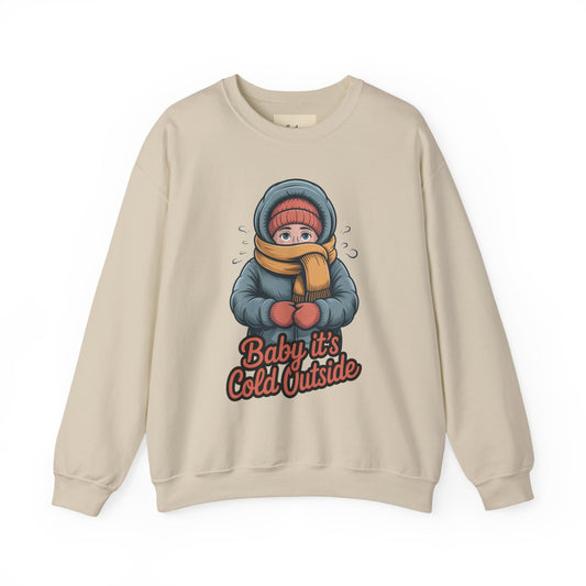 Baby It’s Cold Outside Crewneck Sweatshirt - Cozy Unisex Winter Apparel