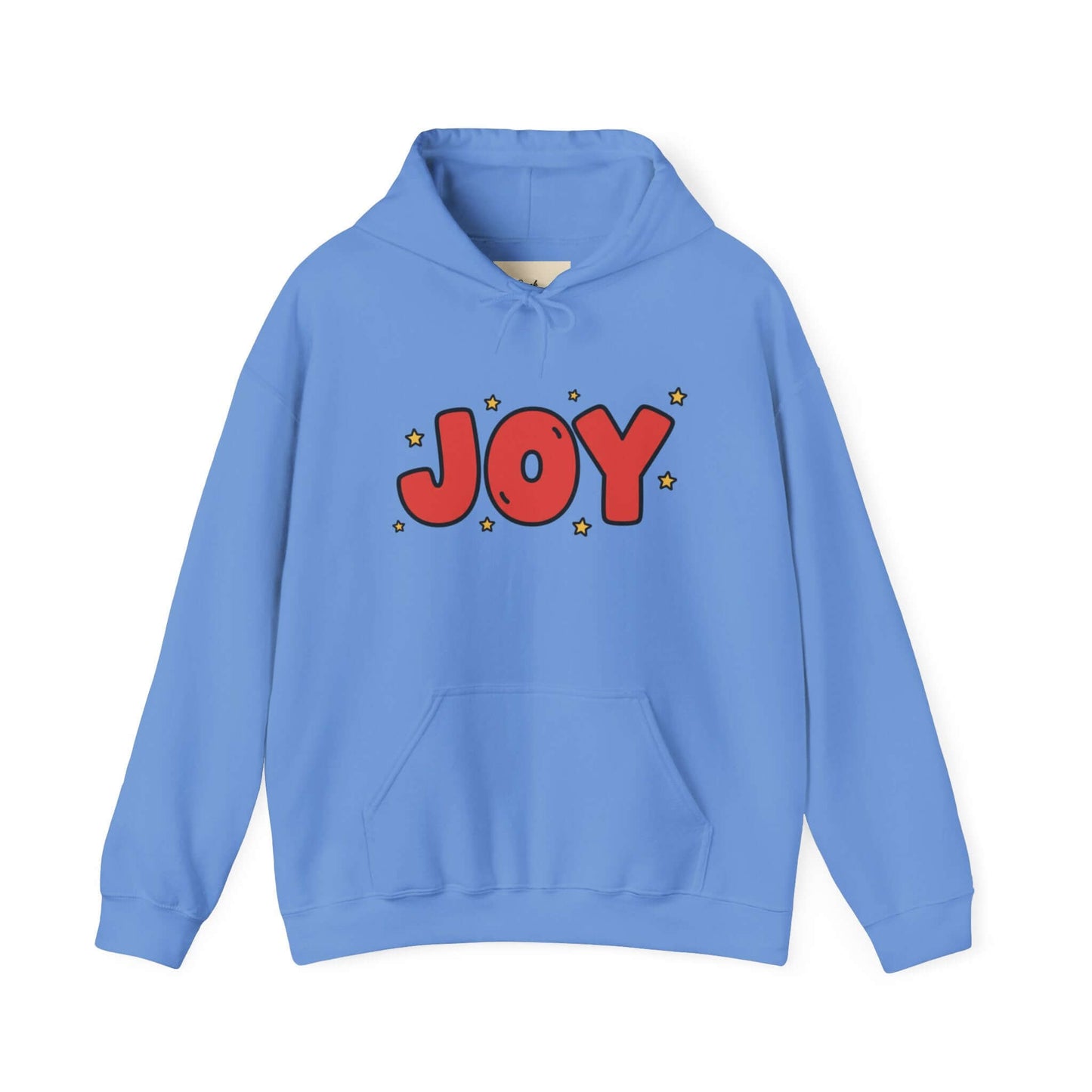 joy unisex hoodie in Bold Red,