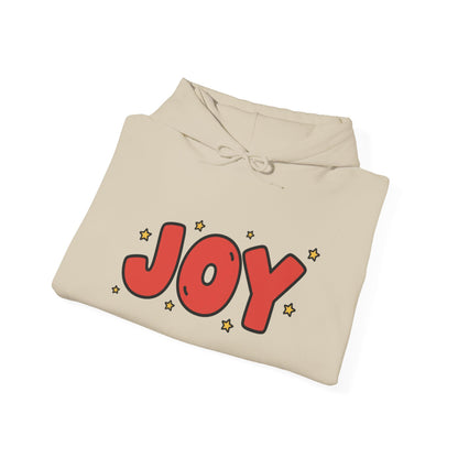 joy unisex hoodie in Bold Red,