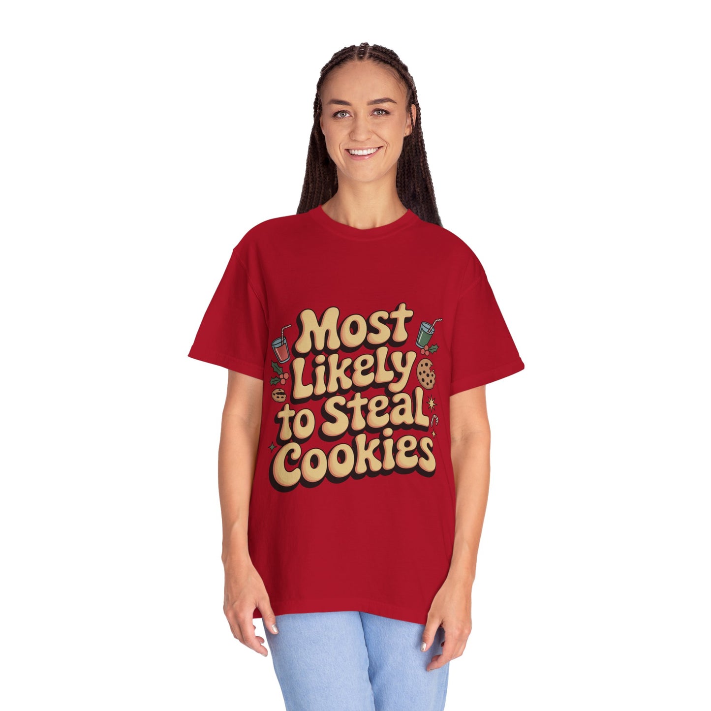 Vintage Christmas Cookie Thief T-shirt