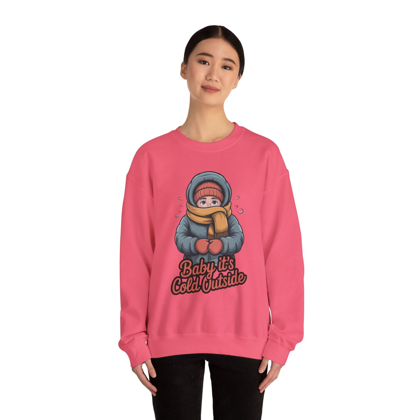 Baby It’s Cold Outside Crewneck Sweatshirt - Cozy Unisex Winter Apparel