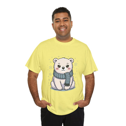 Cute Polar Bear Unisex Heavy Cotton Tee