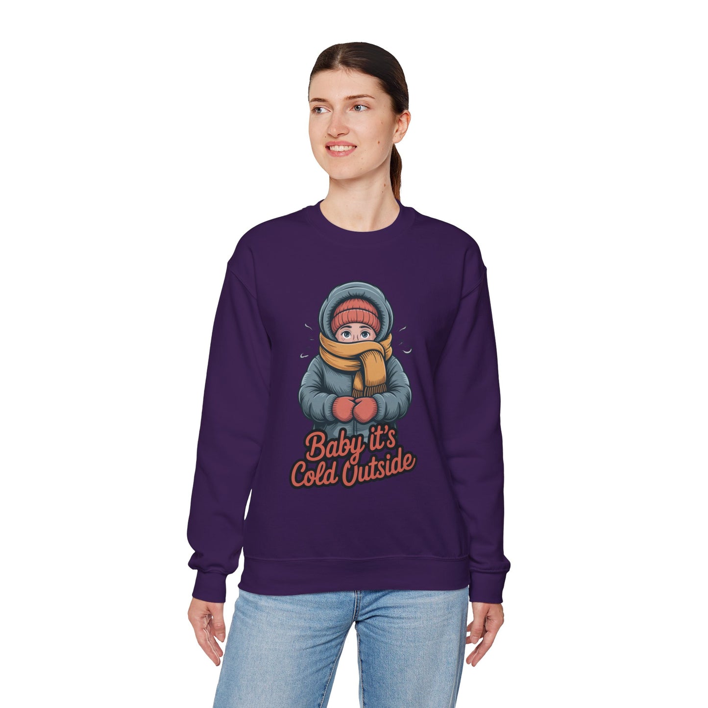 Baby It’s Cold Outside Crewneck Sweatshirt - Cozy Unisex Winter Apparel