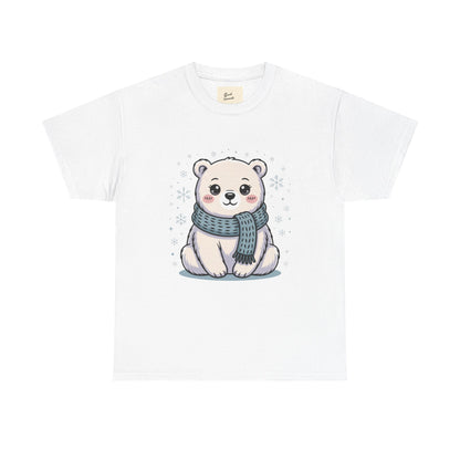 Cute Polar Bear Unisex Heavy Cotton Tee