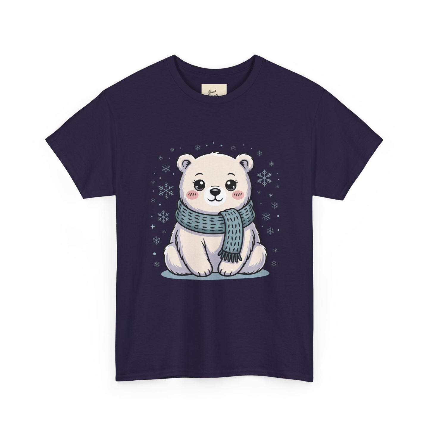 Cute Polar Bear Unisex Heavy Cotton Tee