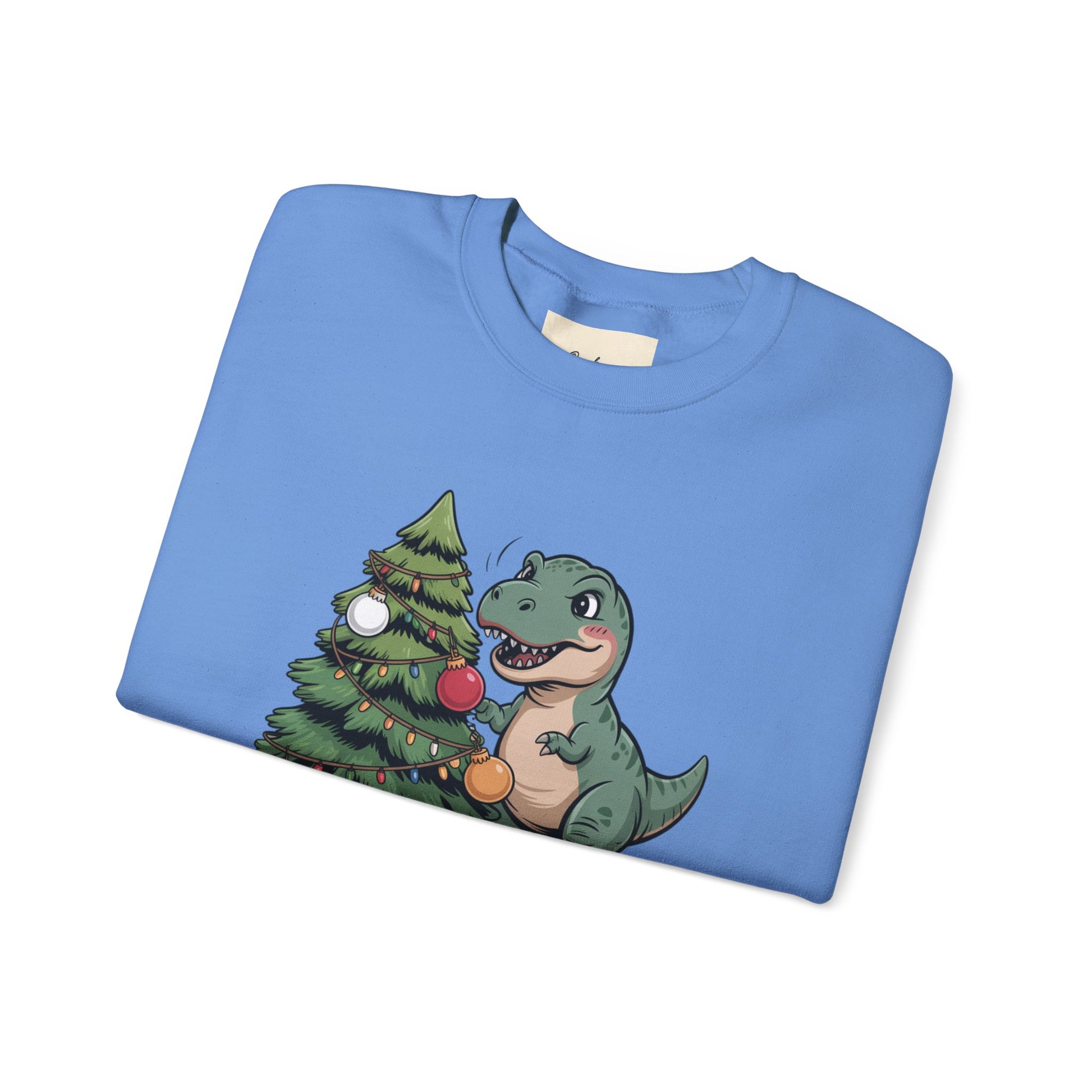 Get festive with the Christmas Crewneck Sweatshirt – Tree Rex Problems. Cozy, fun, and ideal for holiday parties or gifting this season.