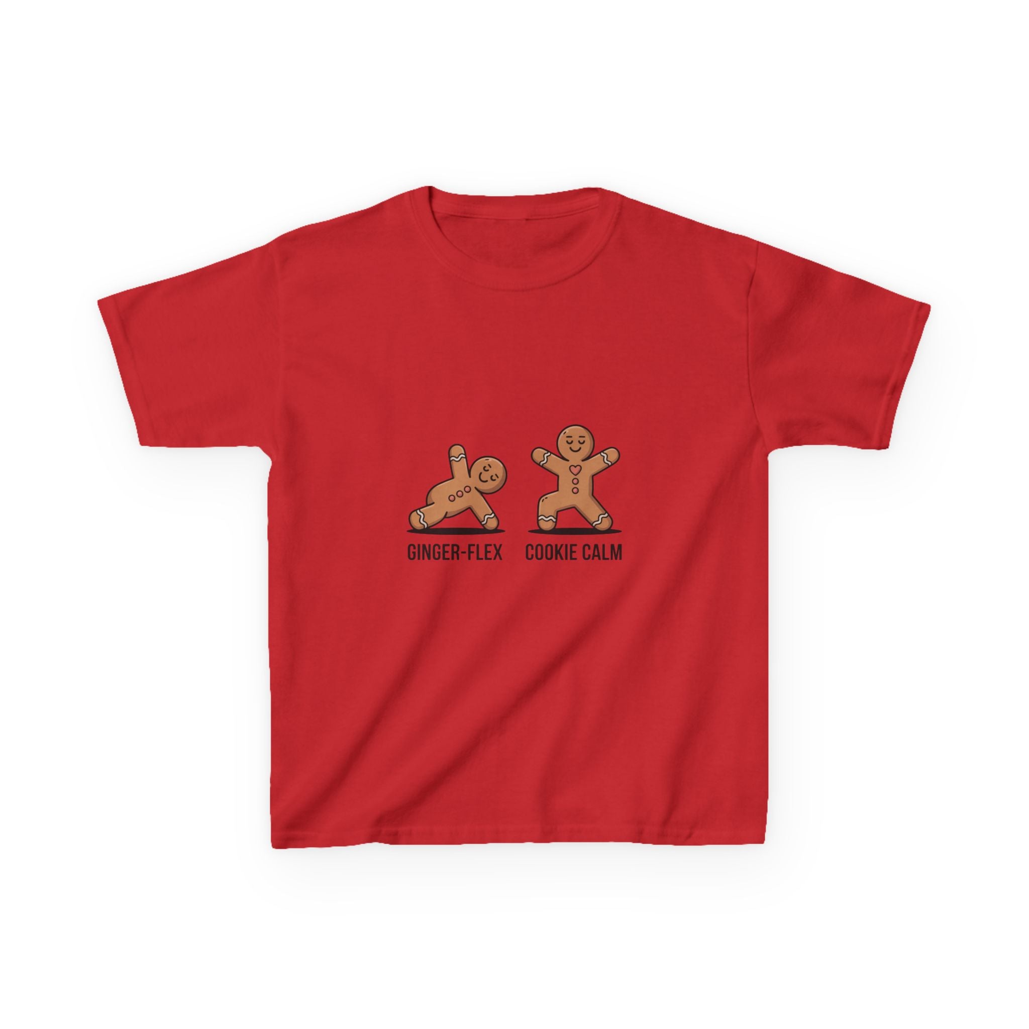 Gingerbread Workout Kids Tee - Ginger-Flex & Cookie Calm Design