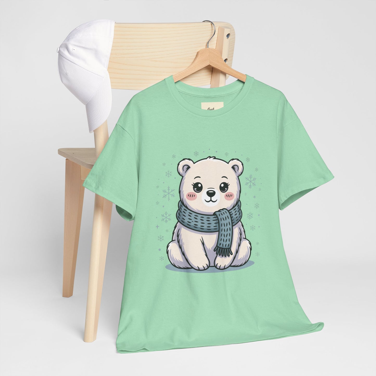 Cute Polar Bear Unisex Heavy Cotton Tee