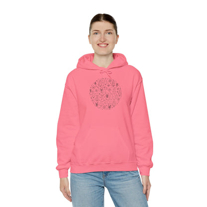 Christmas Doodle Unisex Heavy Blend Hooded Sweatshirt