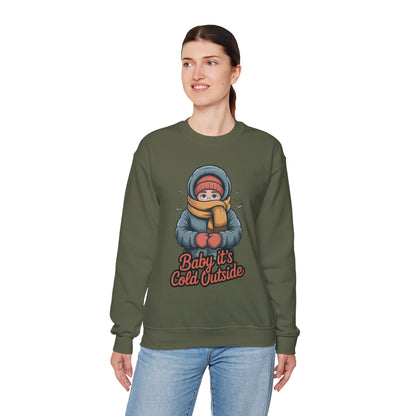 Baby It’s Cold Outside Crewneck Sweatshirt - Cozy Unisex Winter Apparel