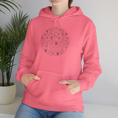 Christmas Doodle Unisex Heavy Blend Hooded Sweatshirt