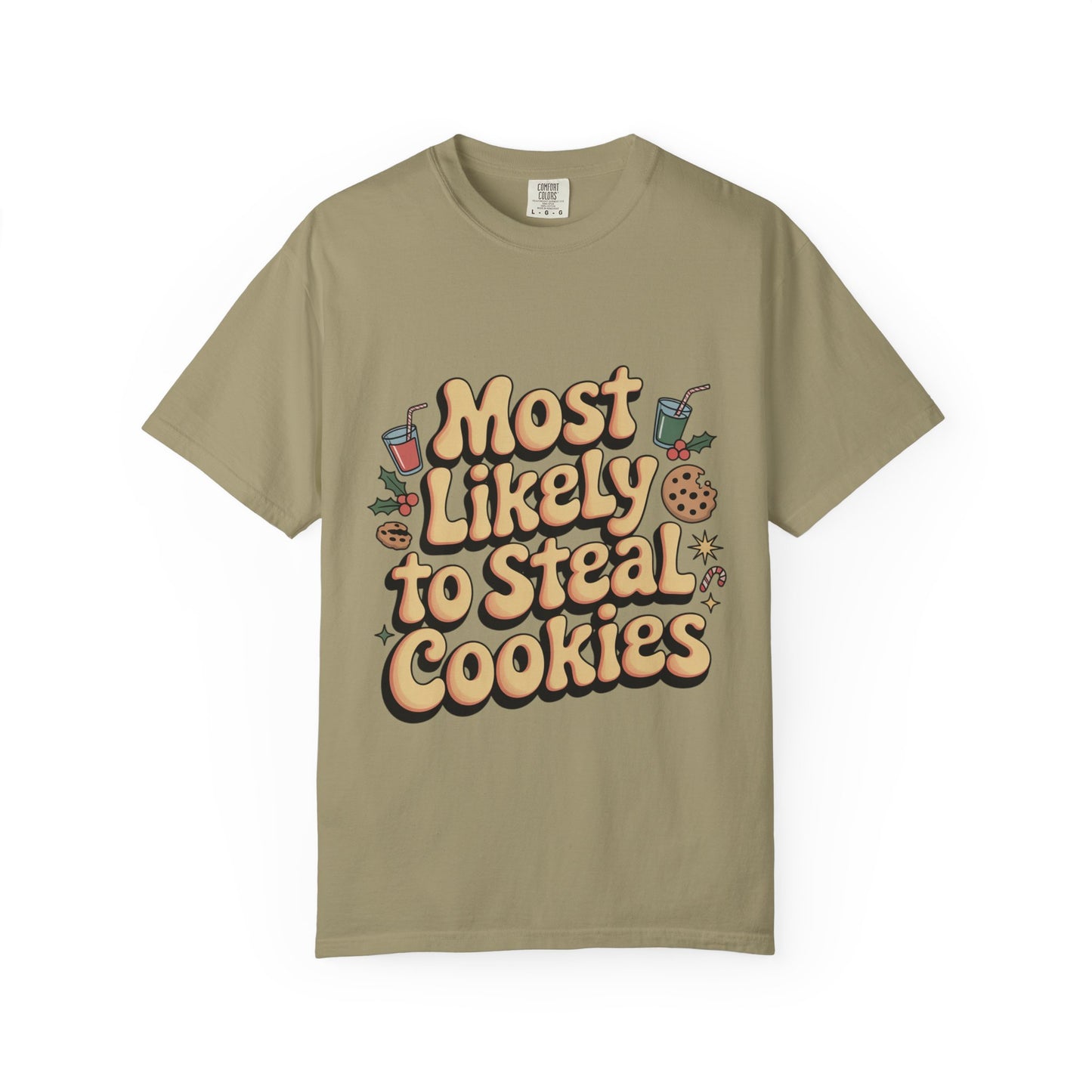 Vintage Christmas Cookie Thief T-shirt