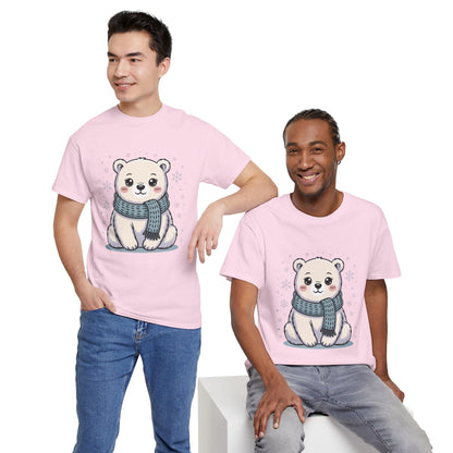 Cute Polar Bear Unisex Heavy Cotton Tee