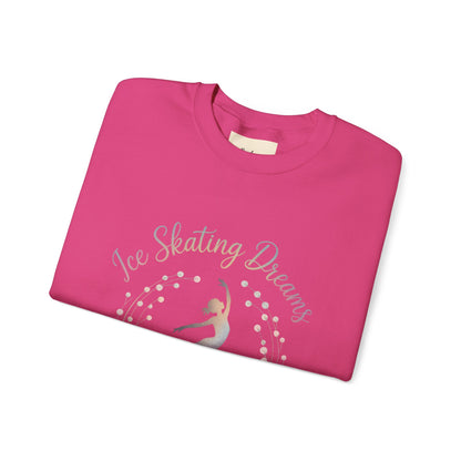Ice Skating Dreams Crewneck Sweatshirt - Cozy Unisex Winter Wear