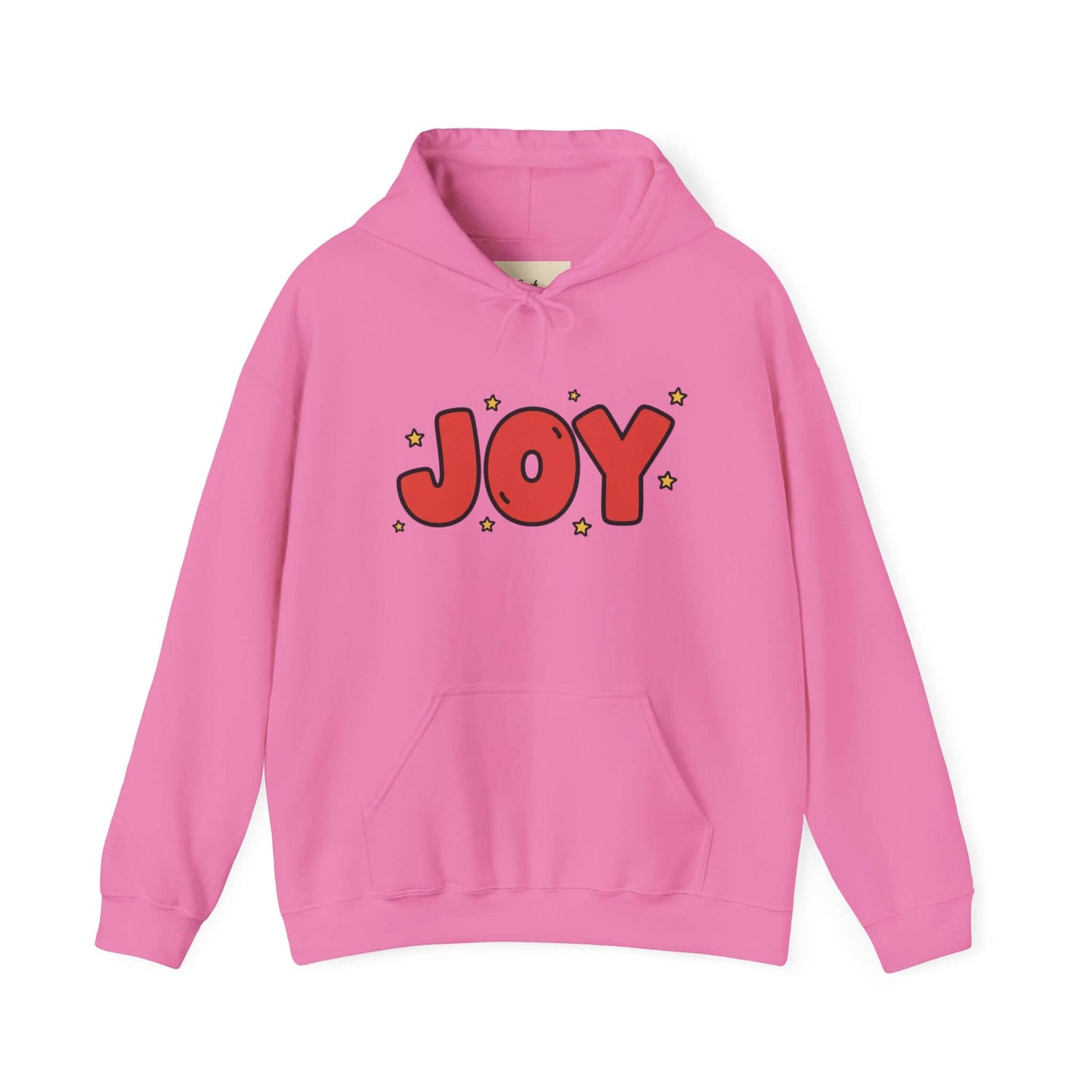 joy unisex hoodie in Bold Red,
