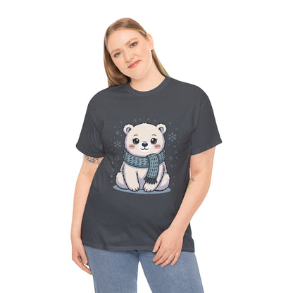 Cute Polar Bear Unisex Heavy Cotton Tee