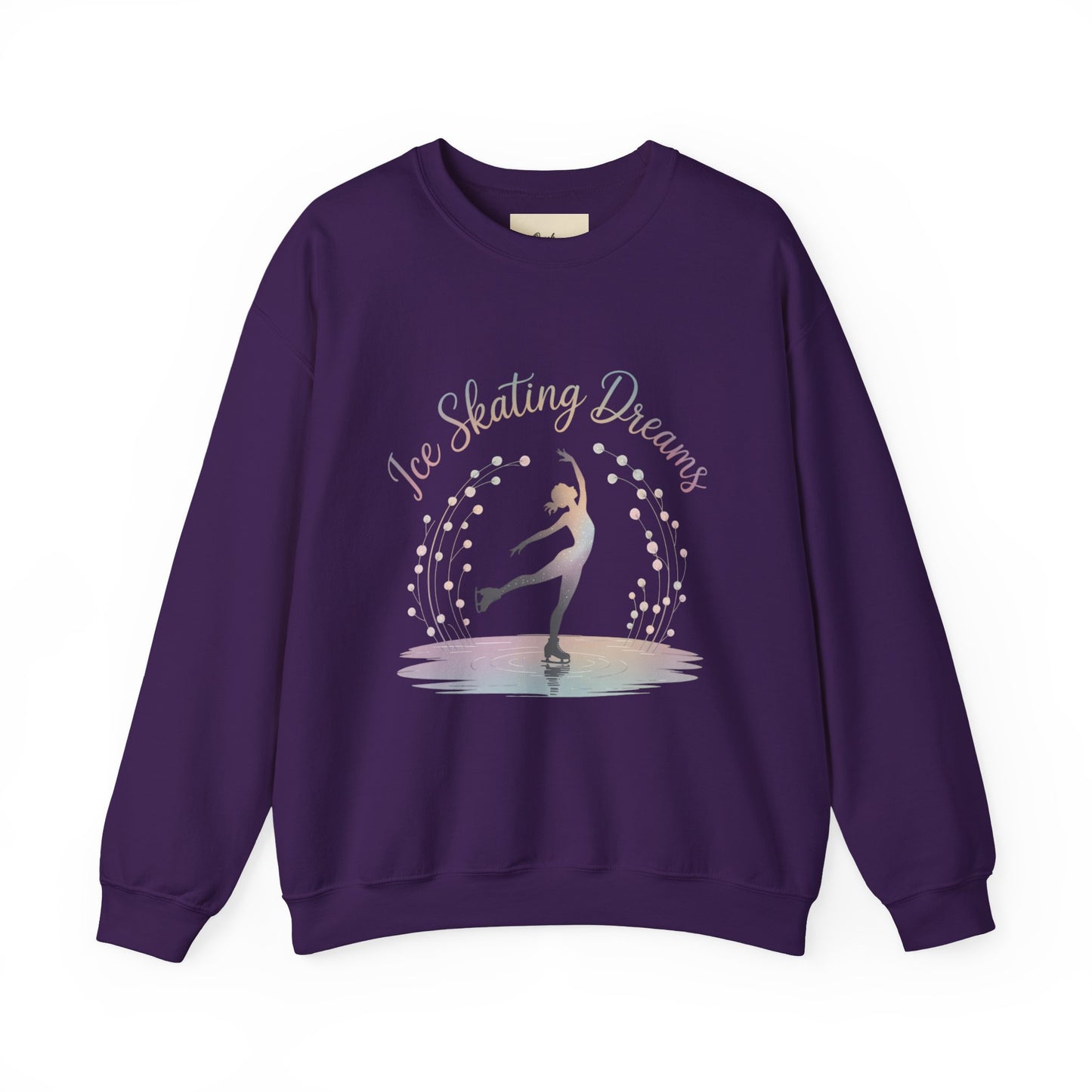 Ice Skating Dreams Crewneck Sweatshirt - Cozy Unisex Winter Wear