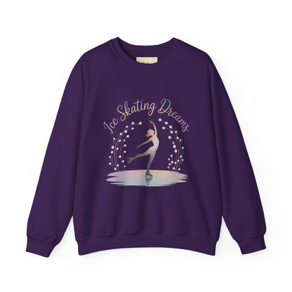 Ice Skating Dreams Crewneck Sweatshirt - Cozy Unisex Winter Wear