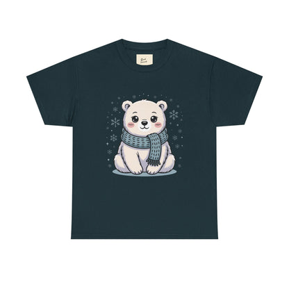 Cute Polar Bear Unisex Heavy Cotton Tee