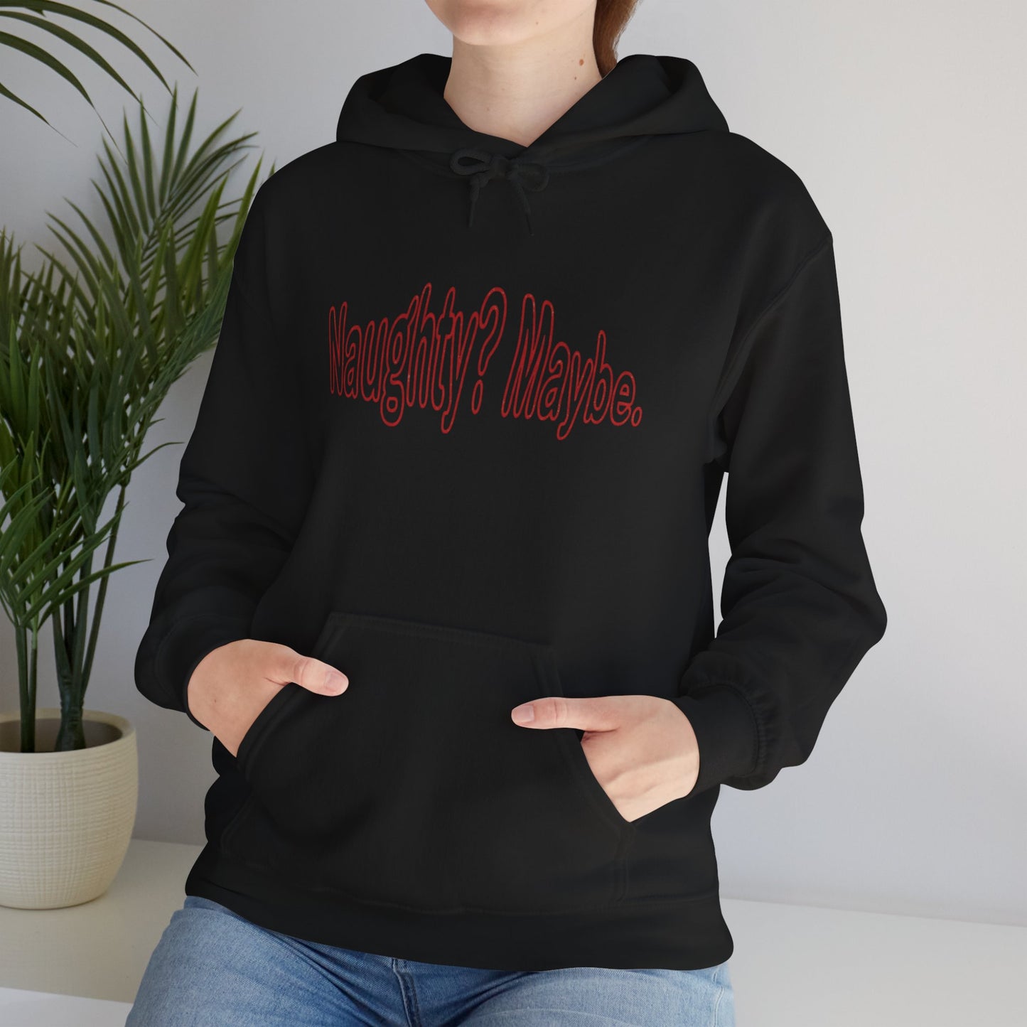 Christmas Hoodie - Naughty?  Maybe