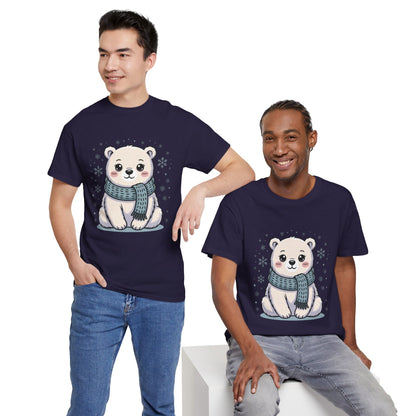 Cute Polar Bear Unisex Heavy Cotton Tee