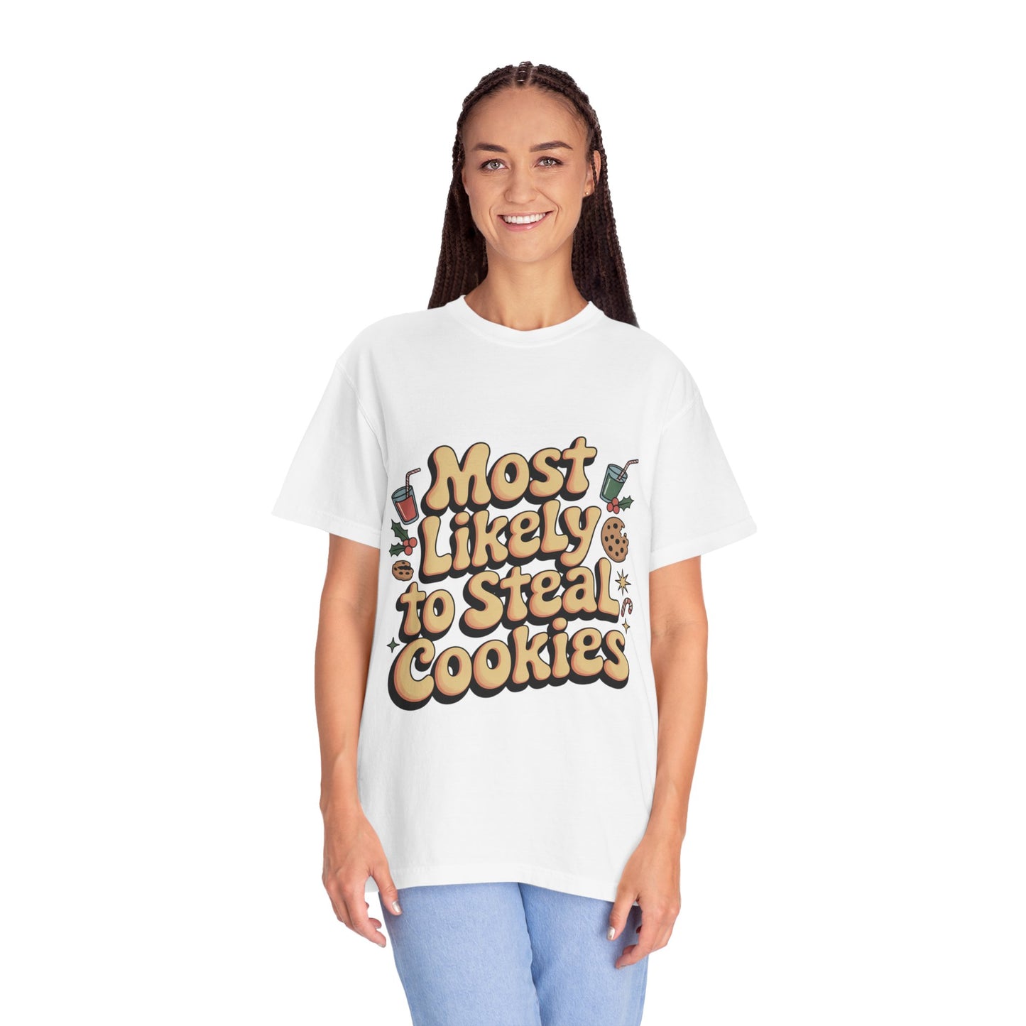 Vintage Christmas Cookie Thief T-shirt