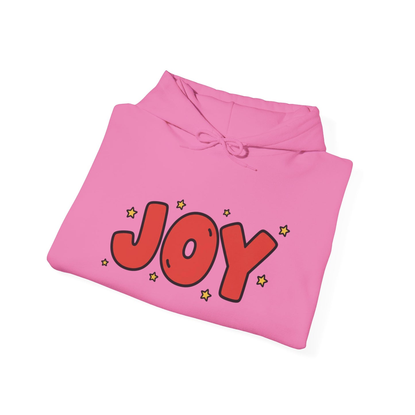 joy unisex hoodie in Bold Red,