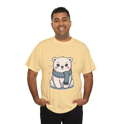 Cute Polar Bear Unisex Heavy Cotton Tee