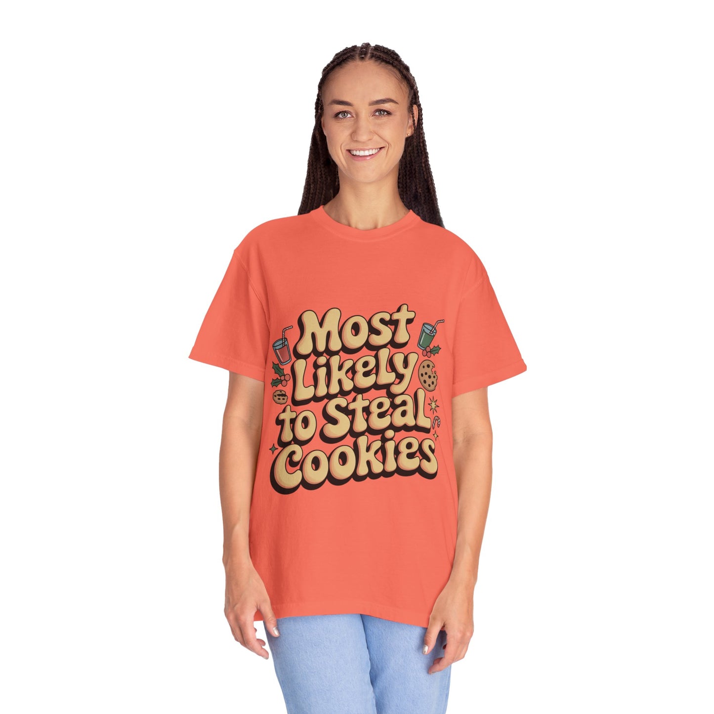 Vintage Christmas Cookie Thief T-shirt