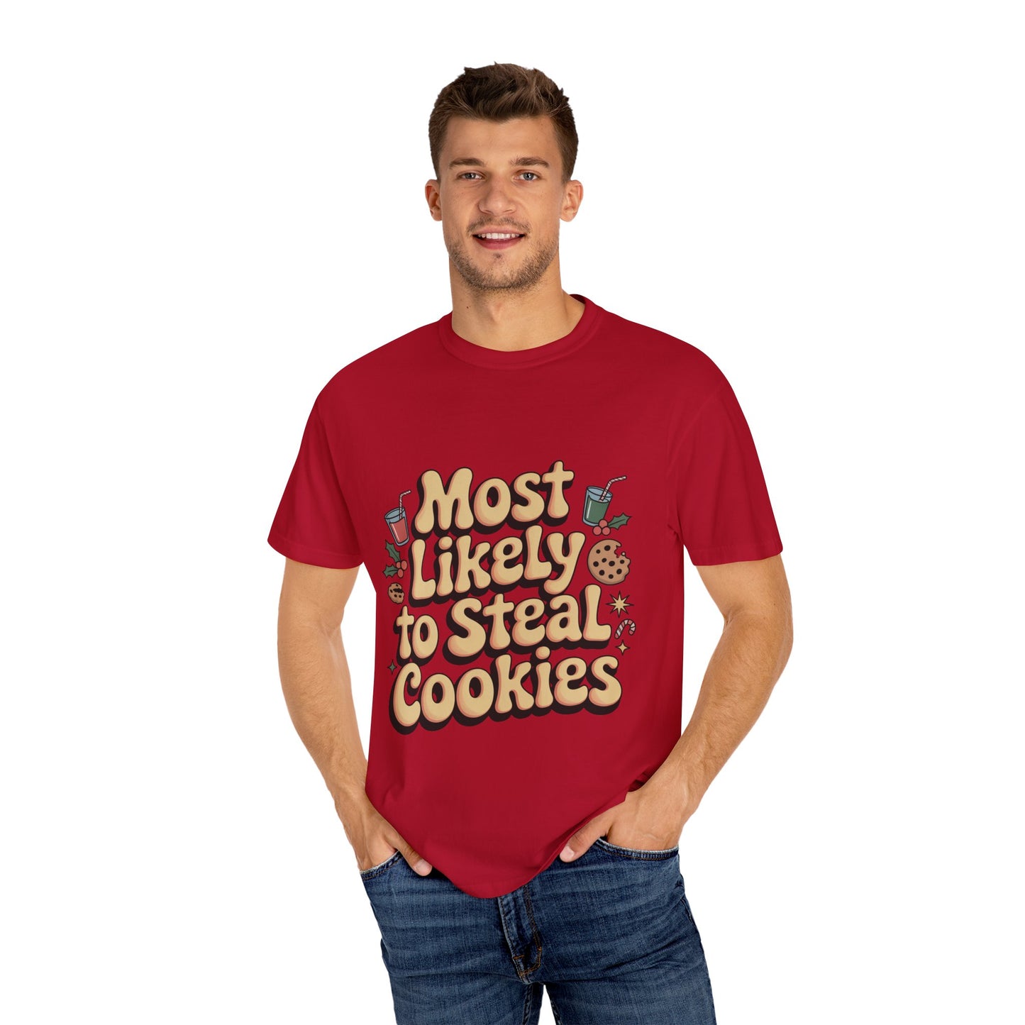Vintage Christmas Cookie Thief T-shirt