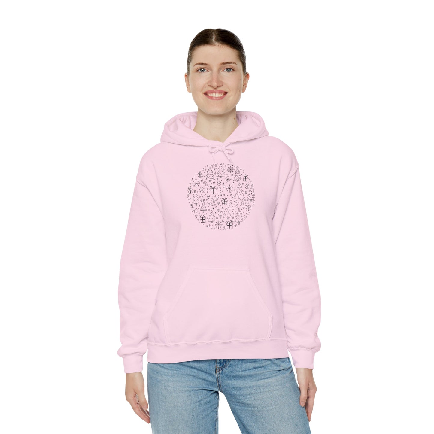 Christmas Doodle Unisex Heavy Blend Hooded Sweatshirt