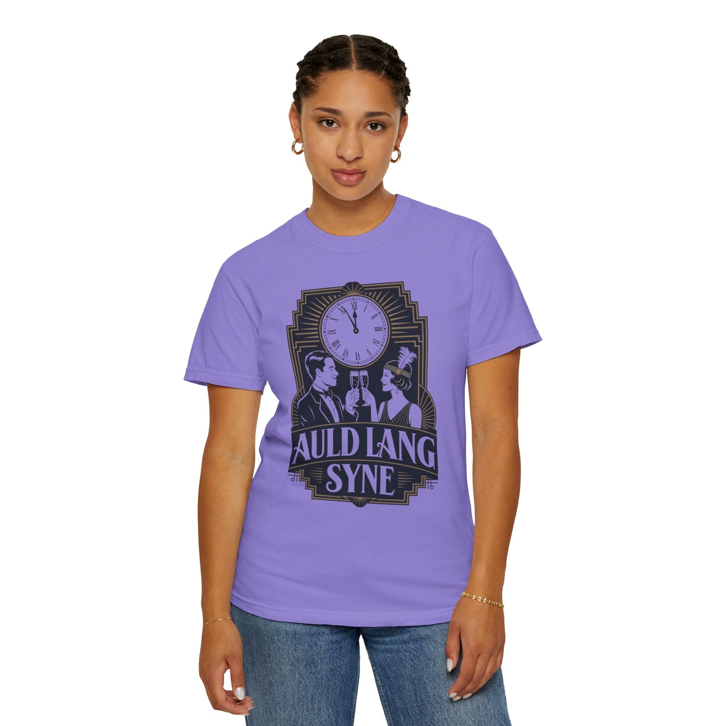 Auld Lang Syne Unisex Garment-Dyed T-shirt
